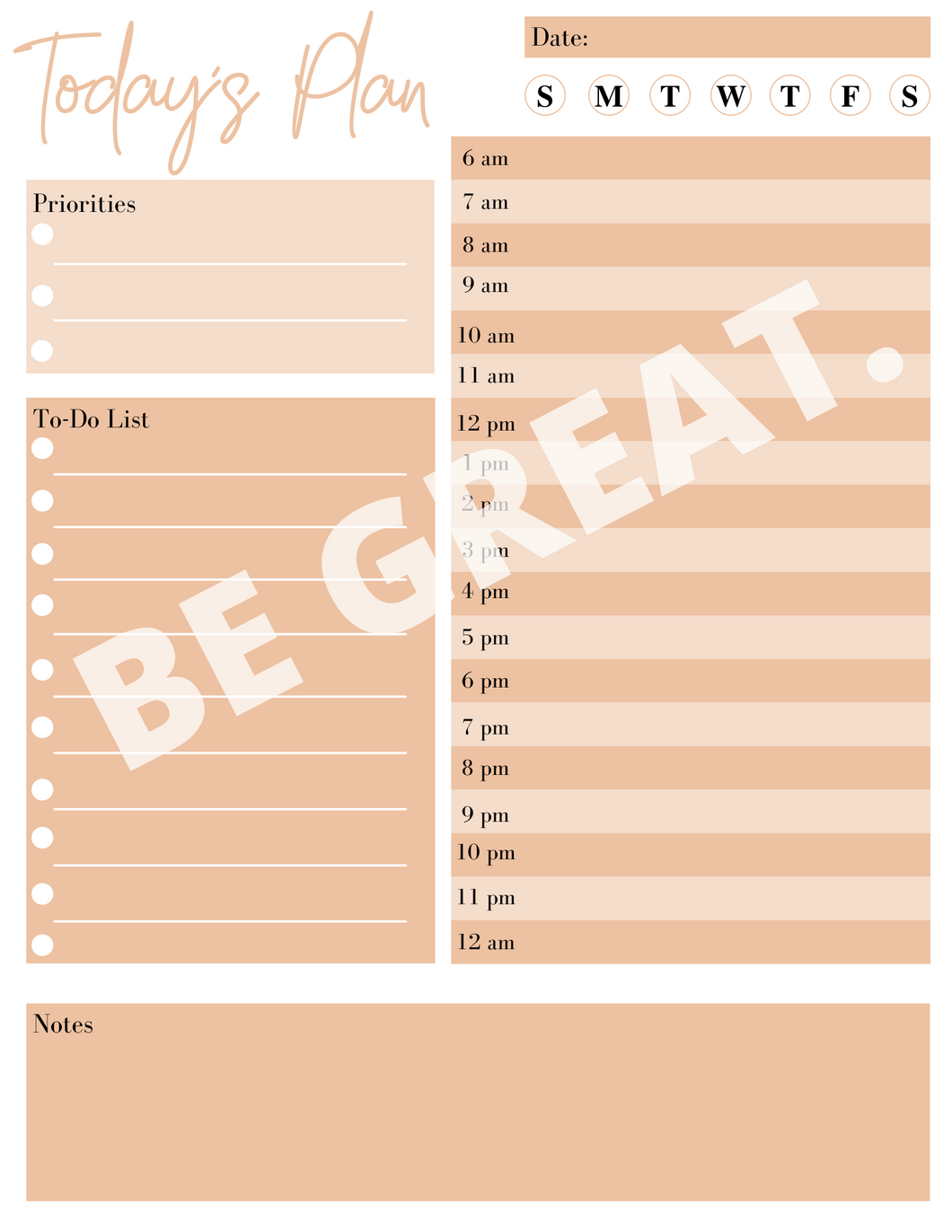 Nude Daily Planner