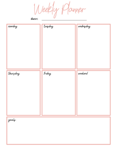 Pink Daily Planner